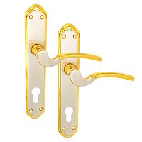 Ручки на планке Perge YALE 85 сатин/золото